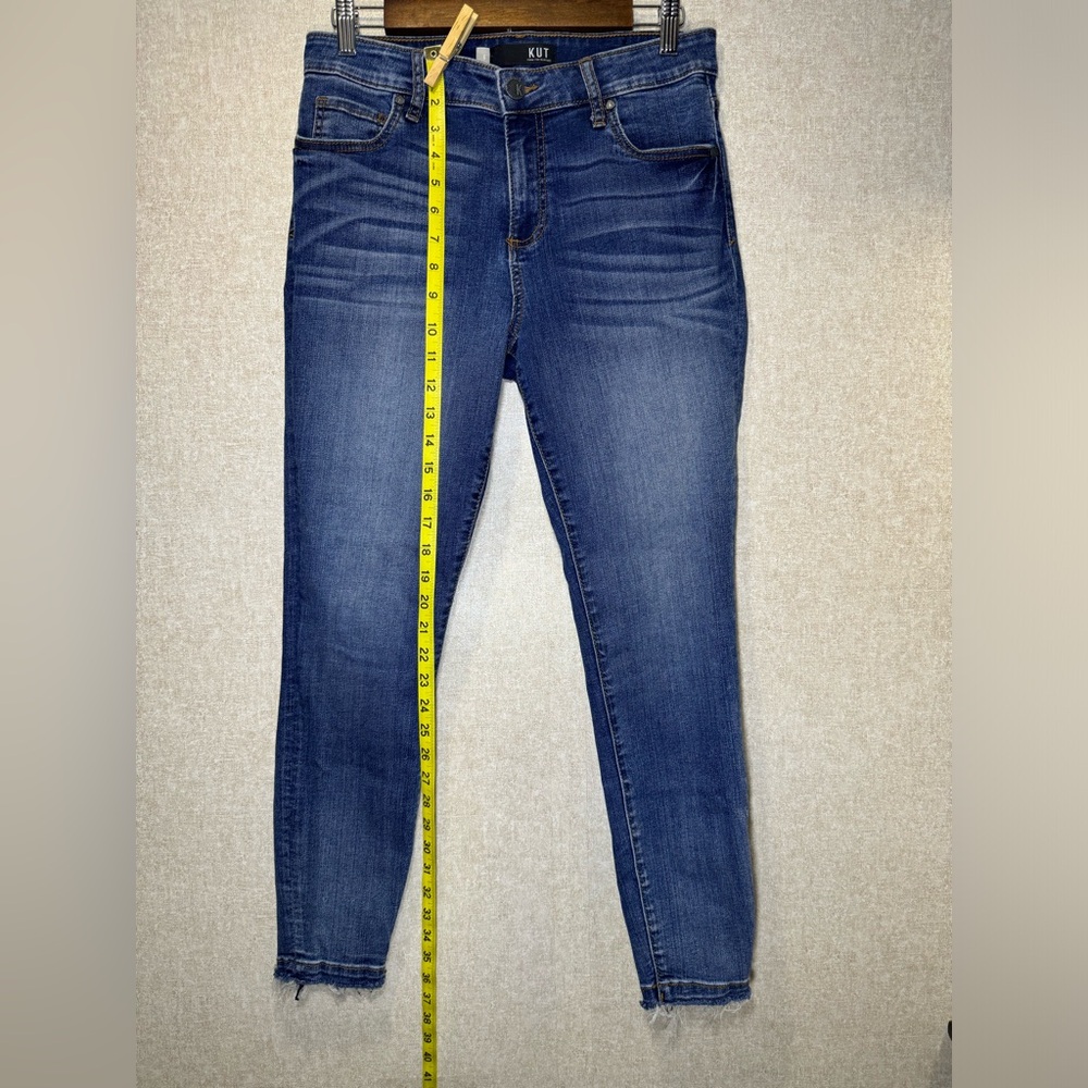 KUT From The Kloth Donna High Rise Ankle Skinny Jeans Boho Size 6 - Picture 8 of 12
